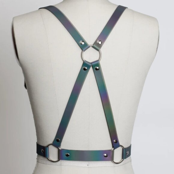Apatico Reflective Rainbow Harness Medium - Picture 4 of 6